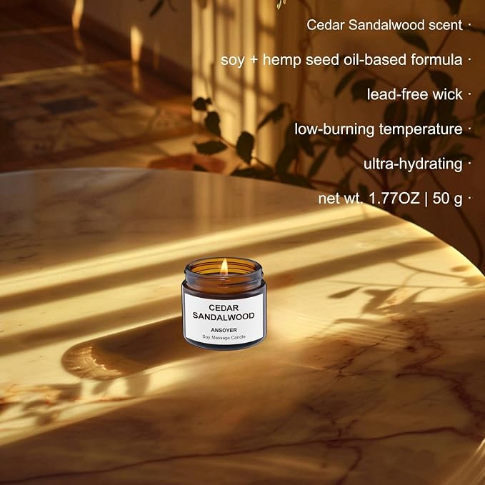 Mini Massage Candle - Portable Warm Oil Candle for Dry Skin Relief & Relaxation - 1.77OZ