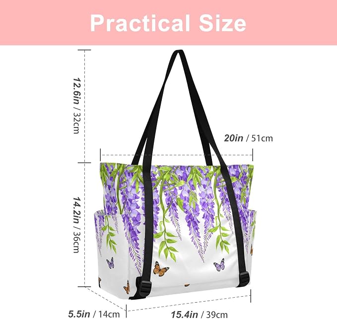 MCHIVER Yoga Bag for Women Men Large Yoga Mat Bag with Adjustable Strap Workout Bags Totes for Pilates Yoga Travel