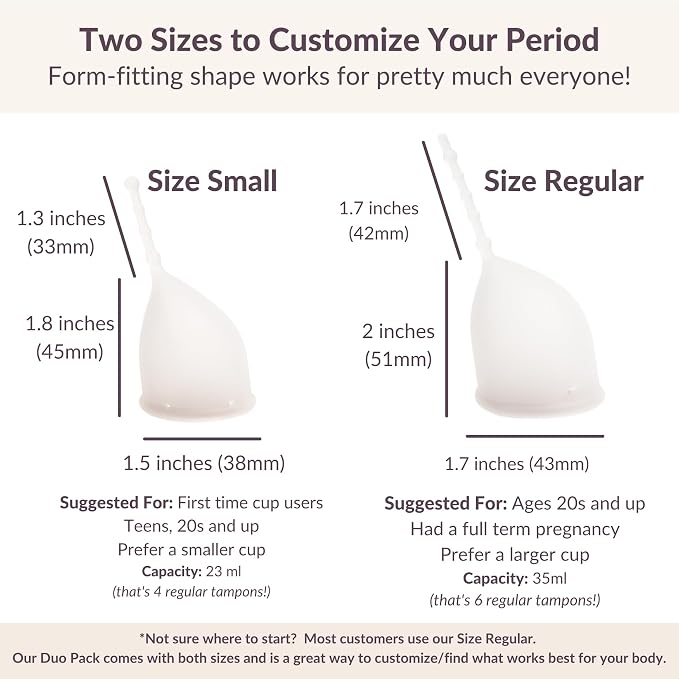 Anatomical Curved Menstrual Cup | Soft Medical Silicone | Easy to Reach/Use