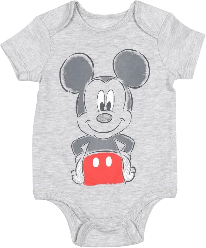 Disney Baby 5 Pack Bodysuits Newborn to Infant Sizes (Newborn - 24 Months)