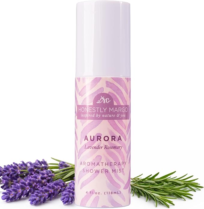 Honestly Margo Aromatherapy Shower Mist Spray Lavender (4 Fl Oz, Pack of 1) – Wellness Spray with Essential Oils for Shower Steam, Personal Space Mist – Cruelty-Free Body Care & Bath Products