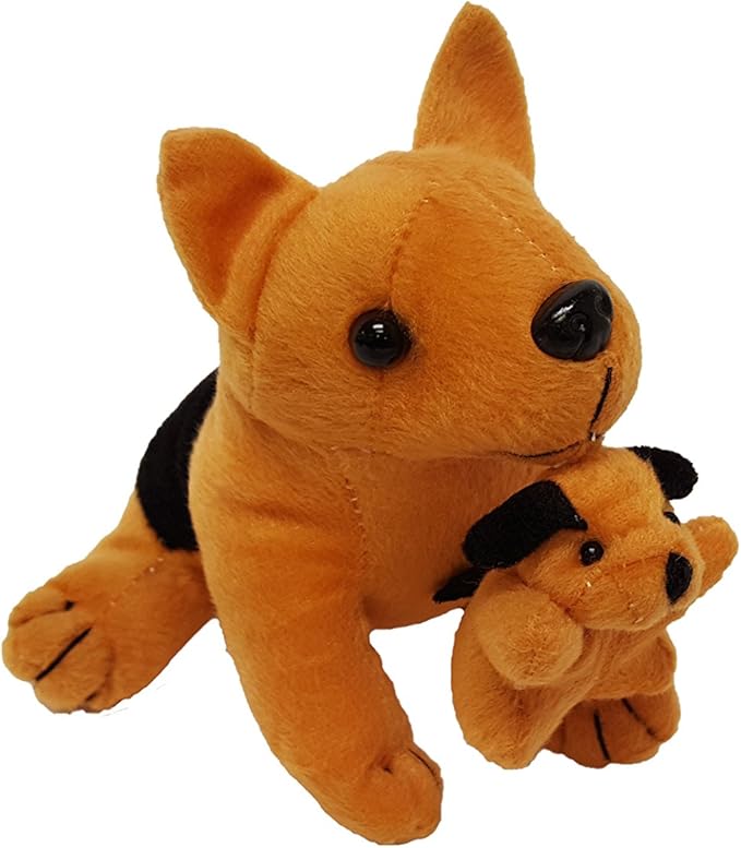 Plush Dogs and Cats Holding Their Babies (12 Dogs Holding Puppies)