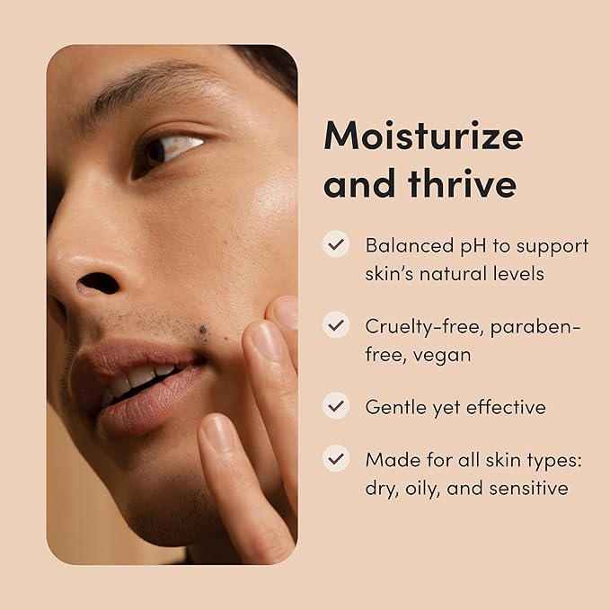 hims High Tide Hydrating Daily Cleanser - With Hyaluronic Acid & Squalane - Moisturizing, Non-Stripping Facial Cleanser - Gentle, pH Balanced, Sulfate-Free - 6.8 Fl Oz