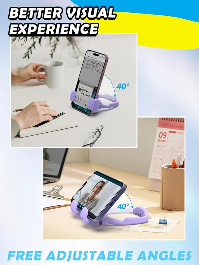 Valentines Day Gifts for Teens Girls Her Adults: Funny Gifts for Women Men Boys Thumb Up Cell Phone Stand Holder Novelty Gadget for Mother Mom Wife Kid Dad Girlfriend Birthday Trendy Stuff Ideas