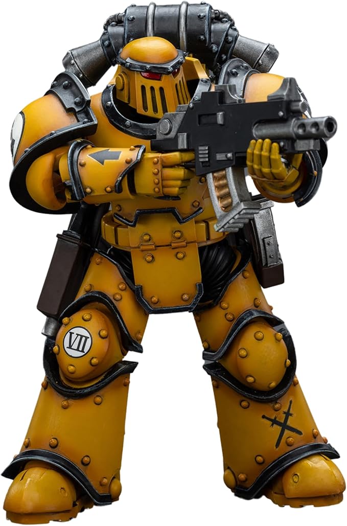 JOYTOY Warhammer 40,000 1/18 Action Figure Imperial Fists Legion MkIII Tactical Squad Legionary with Bolter Collection Model Christmas Birthday Gifts