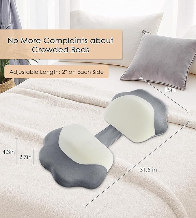 Pregnancy Pillows for Sleeping, Memory Foam Maternity Pillow Support for Back Belly HIPS, Adjustable Travel Wedge Pillow for Pregnant Women, Side Spleeping Pregnant Pillows with Velvet Cover