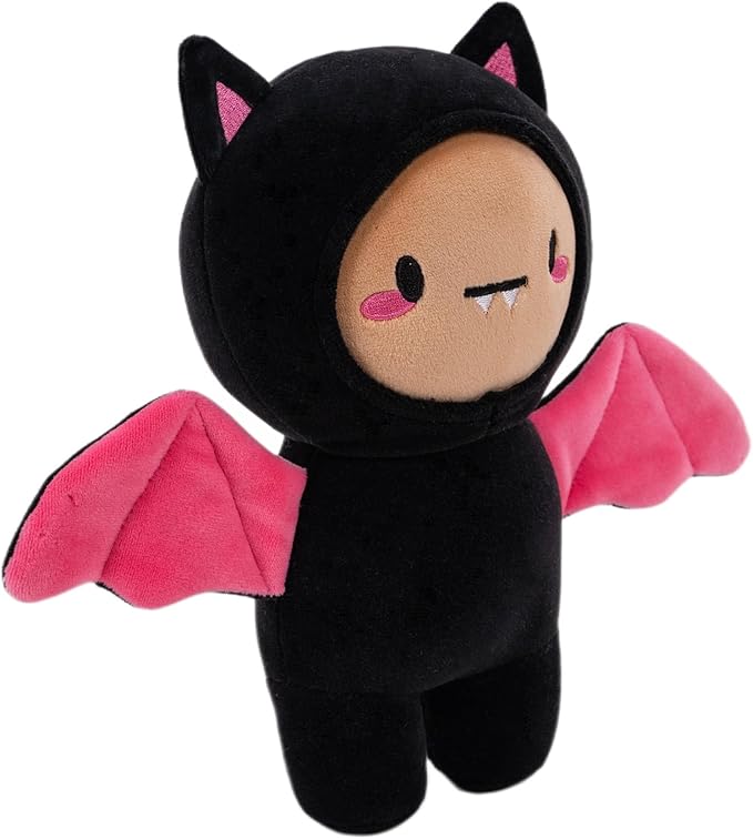 Plushland 10 Inch Halloween Plush Toys Bat, Skeleton,Ghost Spooky Stuffed Animal Stuffies Soft Trick or Treat Party Decor Stuffy for Kids Adults (Batty Buddy)