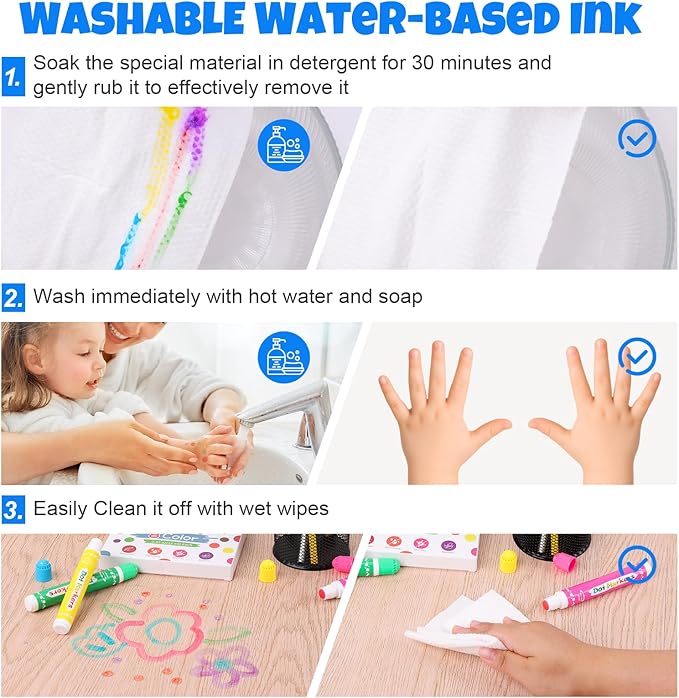 FUMILE 120 Pcs Dot Markers Bulk, 8 Colors Bingo Daubers Bulk for Toddlers,Washable Bingo Markers,Bingo Supplies,Dot Paint for Painting Supplies Drawing Coloring and Art Crafts(15 Boxs)