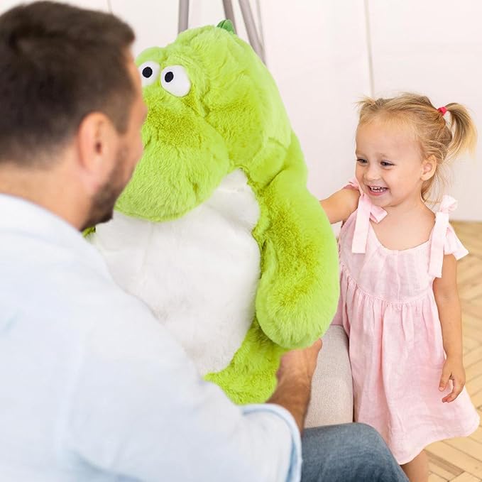 ARELUX Giant 22in Big Dinosaur Plush Large Stuffed Animal Hugging Pillow: Soft Jumbo Sleeping Body Warm Fluffy Pillow Adorable Chubby Plushie Toy Gifts for Boys Girls