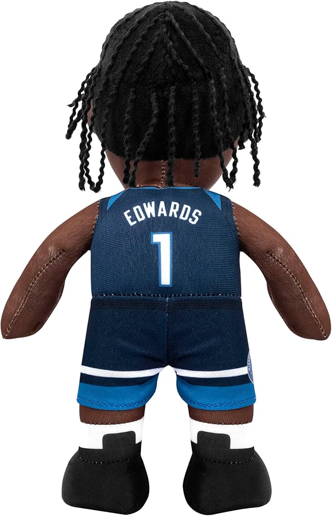 Bleacher Creatures Minnesota Timberwolves Anthony Edwards 10" Plush Figure - A Superstar for Play Or Display