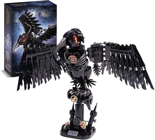 Ideas Magic Raven Building Set，Compatible with Lego Mainstream Brands Adults Collectible MOC Bird Model STEM Toy for Anime Fans Home Decor,Creative Gift for Kids Boys & Girls 8-16 (1018 PCS)