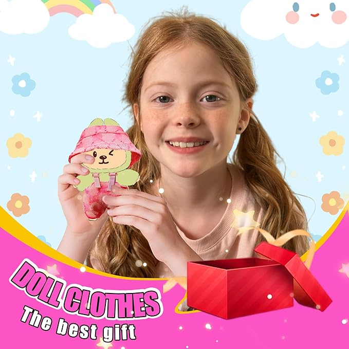 Fits 5.9-6.7 in for Clothes Doll Accessories Suit (NO Doll) Stylish Cute Clothes for Dress up Unique Style Universal Trendy Toy (P01)