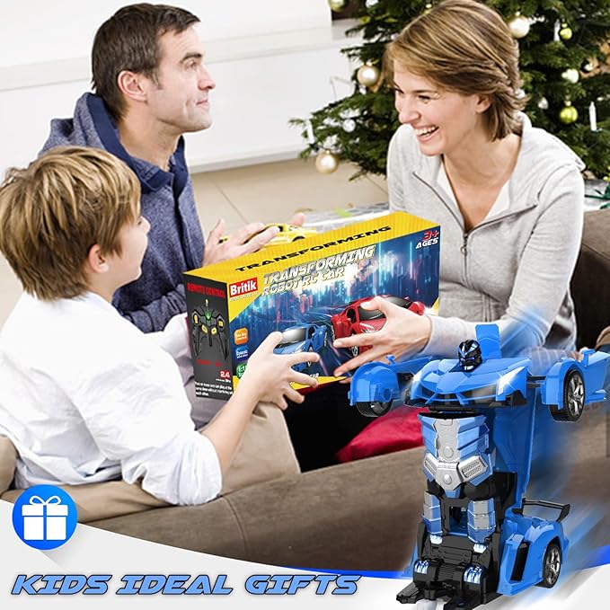 Transform Remote Control Car Toy for Kids 4-8, Remote Control Car for Boys 4-7, Transform Cars for Boys 4-6