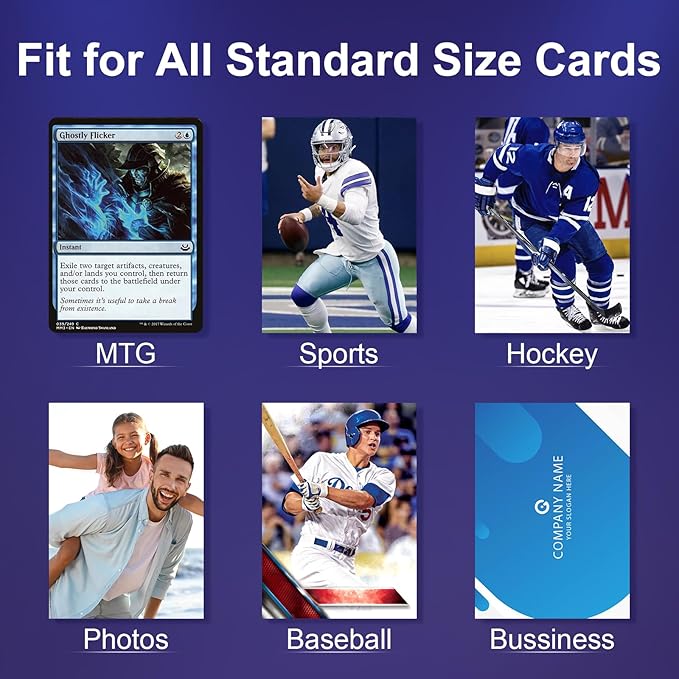 800 Count Soft Clear Penny Sleeves for Trading Cards - Premium PP Plastic Card Protectors | Fits MTG, TCG, Baseball, Football, Sports Cards | Acid-Free, Waterproof, Anti-Scratch | Ultra Clear Display