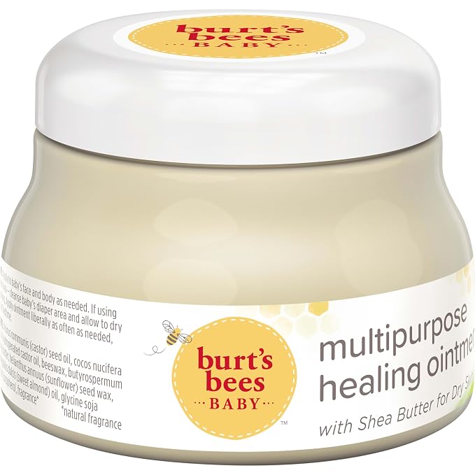 Burt's Bees Baby 100% Natural Origin Multipurpose Healing Ointment, Face & Body Baby Ointment – 7.5 Ounce Tub (Pack of 2)