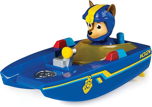 Paw Patrol Bath Toy for Boys & Girls - Chase Toy Rescue Boat - Wind-Up Pool & Water Toy for Bath Time - No Batteries Required - Stocking Stuffer, Christmas, Holiday, Birthday Gifts for Kids Age 4+