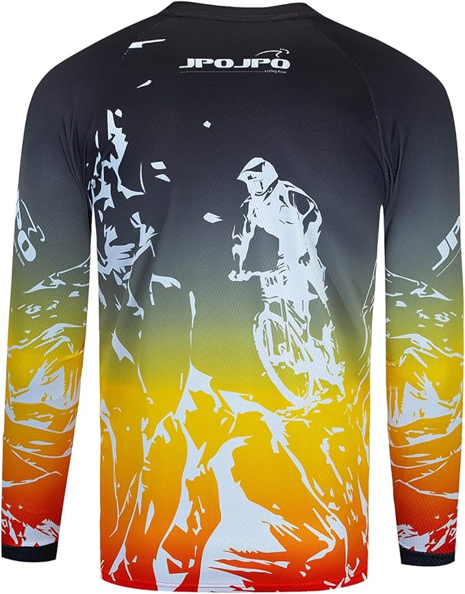 Kids Cyling Jersey,Youth Dirt Bike Jersey Boys Bicycle Shirt Girls Motorcycle Motocross Long Sleeve Off-Road Downhill Tops