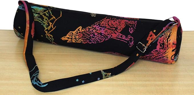 ICC Black Gold Mandala Full-Zip Exercise Yoga Mat Carry Bag Gym Beach Pilates Carrier Bags Hippie Mandala Indian Cotton Bag
