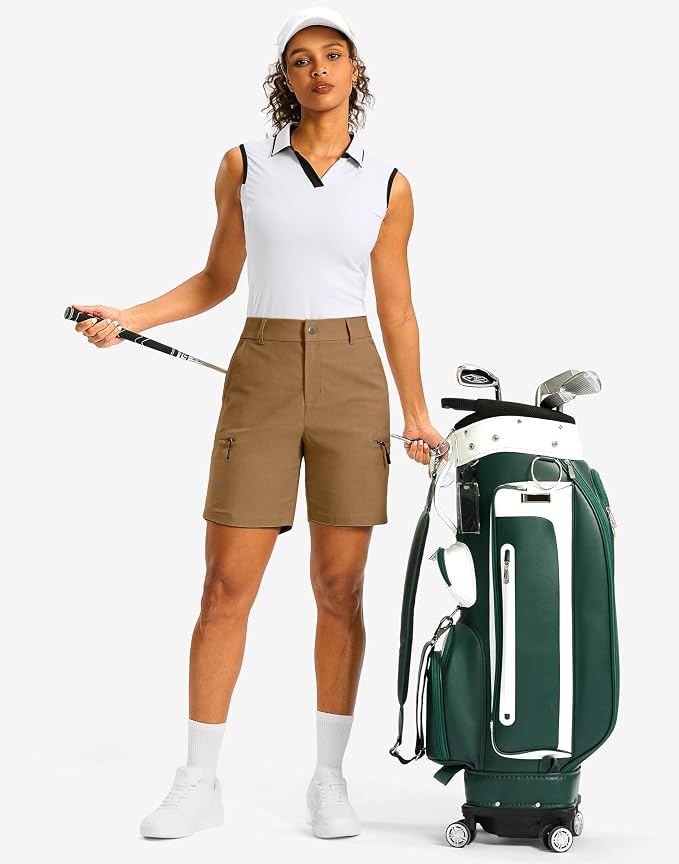 G Gradual Women's 7"/9" Hiking Cargo Shorts Quick Dry Lightweight Golf Outdoor Work Summer Travel Shorts with Pockets