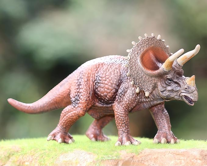 Gemini&Genius Dinosaur Toy Triceratops Action Figure, Realistic Dinosaur Toy Figure, Great for Gift, Storytelling, Birthday Cake Topper, Role Play, Collection or Room Decoration for Kids