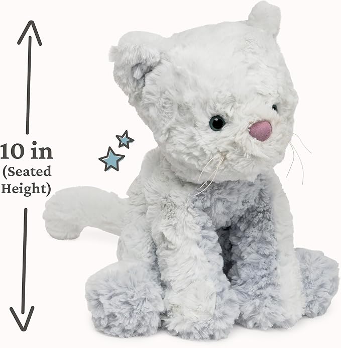 GUND Cozys Collection Kitty Cat Plush Soft Stuffed Animal for Ages 1 and Up, Blue, 10"
