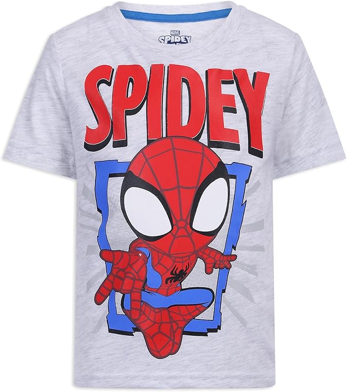Marvel Spidey & His Amazing Friends Boys 4 Pack T-Shirt for Toddler and Big Kids