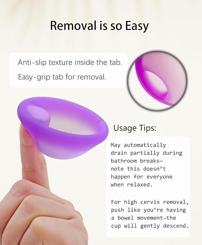 Menstrual Disc, Reusable Medical-Grade Silicone Soft, Flexible, Reusable Period disc for Women - Wear 12 Hours - Removal Notch (Pink+White, M+S)