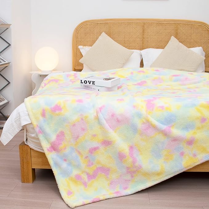 MUGD Soft Blankets Fuzzy Twin Bed Fleece Blanket Kids Warm Throw Blanket for Bed