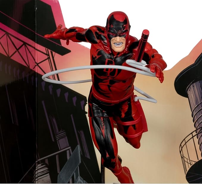McFarlane Toys - Marvel Daredevil 1:10th Scale Collectible with Scene (Daredevil #600)