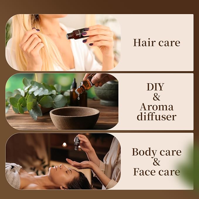 USDA Certified Organic Eucalyptus Essential Oil – 100% Pure & Natural, Undiluted Therapeutic Grade Aromatherapy Oil for Diffuser, Massage, Skin & Hair Care, DIY Soap & Candles – 0.34 Fl Oz (10 mL)