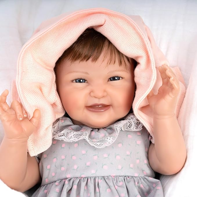 Paradise Galleries 19 Inch Realistic Reborn Toddler Baby Girl Doll with Pink Dainty Rose Buds Outfit and Accessories Giftable Set – Sweetie Pie