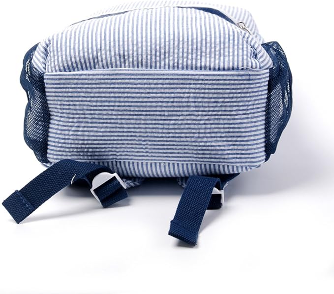 Toddler Backpack, Seersucker Preppy Backpack, Classic Cute Kids School Bookbag Preschool Kindergarten Children Bag