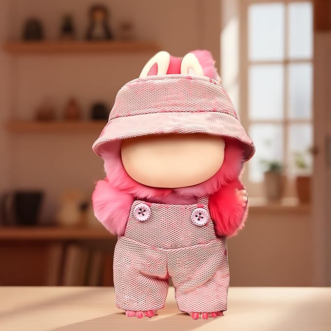 Clothes Fit for 17CM Doll, Fashion Doll Clothes Outfit Set Cute Theme Designer Toys Dress Accessories for Collector Fans Display (VV Pink Denim)