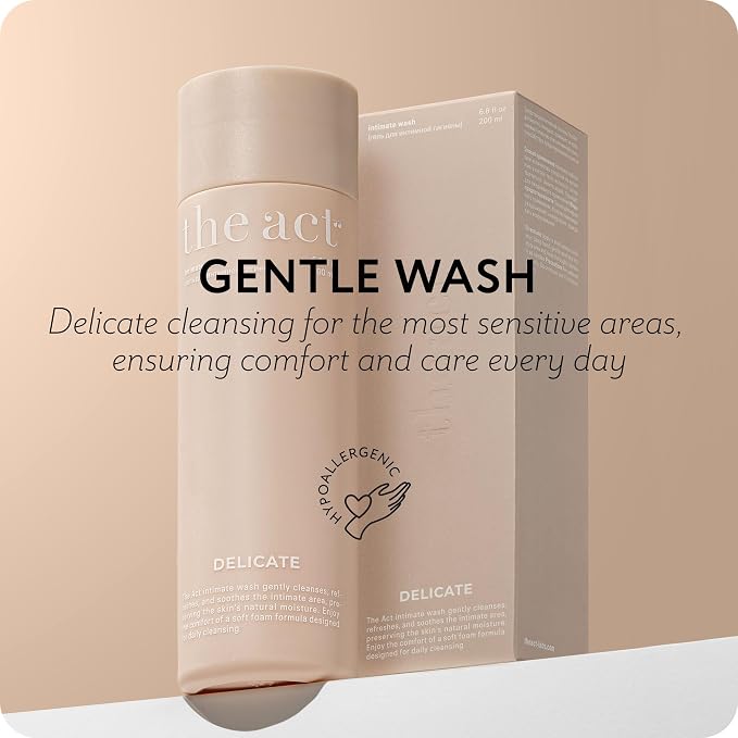 The Act Feminine Wash for Women - Gentle pH-Balanced Cleanser for All Skin Types, Including Sensitive Skin - Daily Comfort and Freshness, 6.8 fl oz