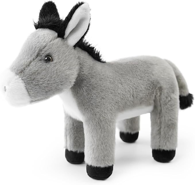 Stuffed Animals Toy Farm Animals 8 INCH,Plushies Stuffed Animals for Girls Plush Toys Little Stuffed Animal, Cute Stuffed Animal Plush Toy for Boy Girls (Standing Donkeys)