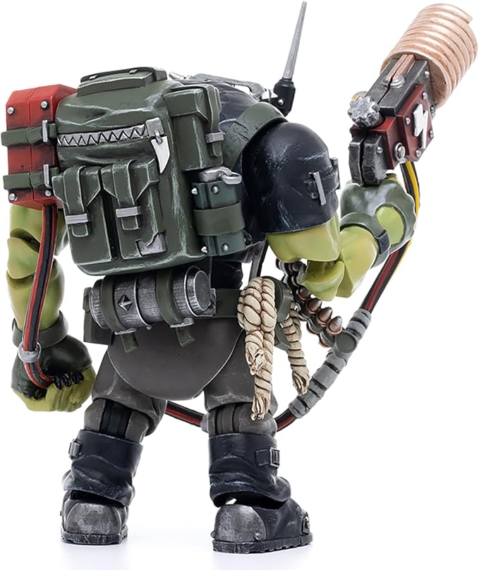 JOYTOY Warhammer 40K 1/18 Action Figures, Ork Kommandos Comms Boy Wagzuk Perfect for Collectors & Decor, Ideal Gift for Birthdays, Christmas, Character Figure - JT2979