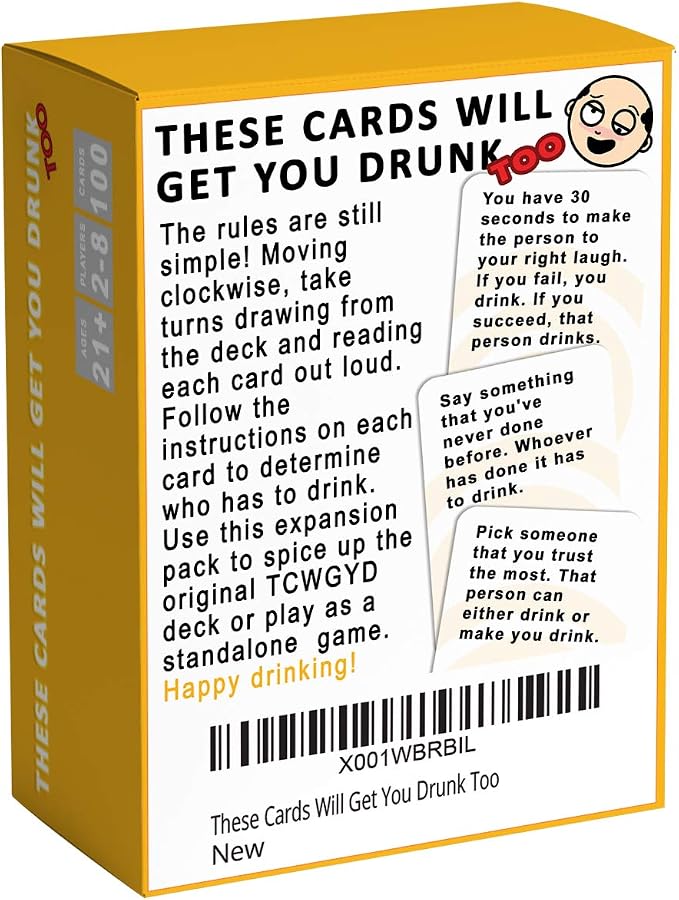 These Cards Will Get You Drunk Too [Expansion], Fun Adult Drinking Game for Parties