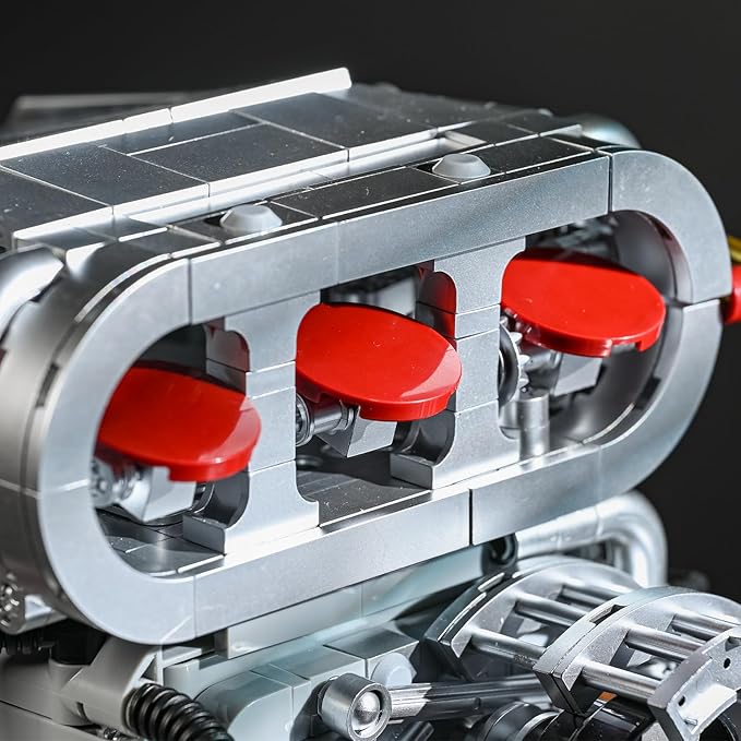 V8 Engine Building Block Set,Mini V8 Engine Kits That Runs,Collectible Set for Adults,Technic Sets Model Engine Gift for Adults,Home or Office Décor Sets for Boys 8-14(2347PCS)
