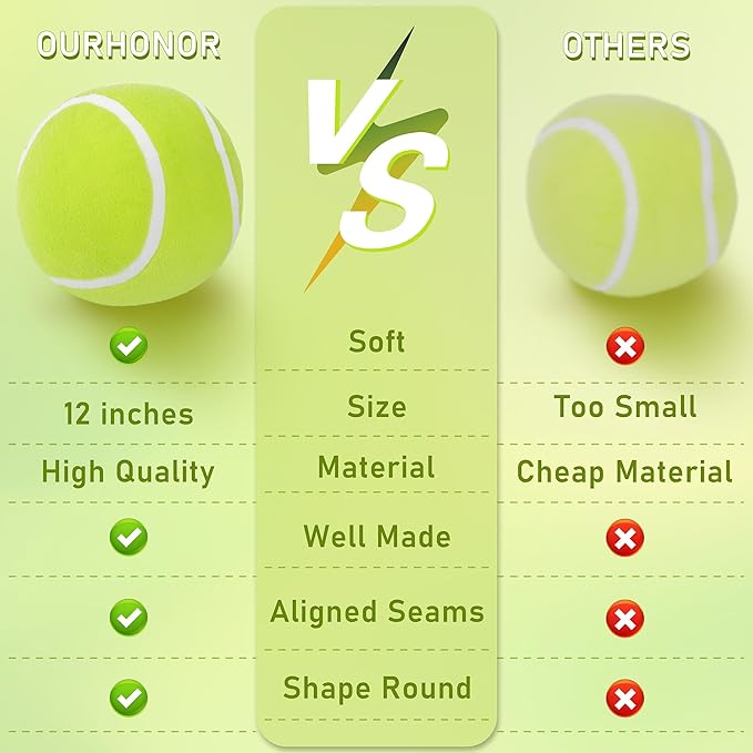 Tennis Ball Plush, 11.8" Soft Tennis Stuffed Toy Tennisball Throw Pillow Fluffy Tennis Plushies Sport Theme Gift for Kids Boy & Girls Children