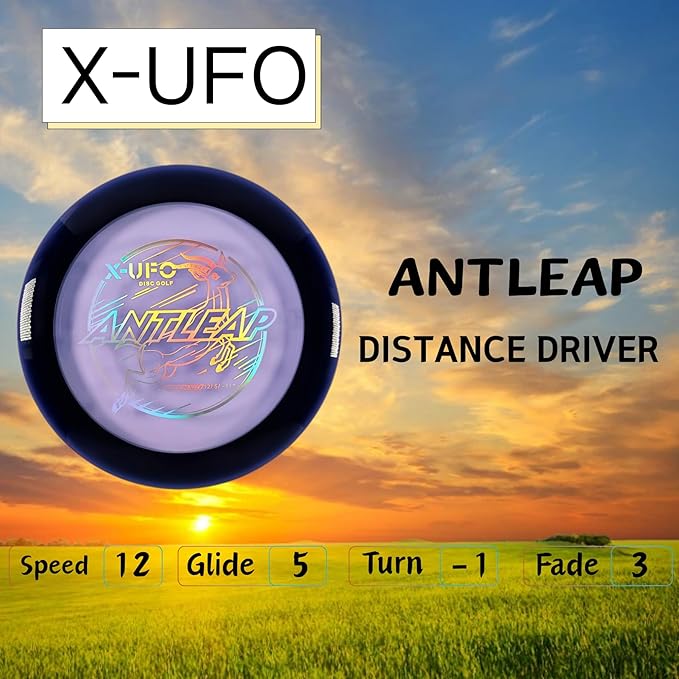 X-UFO Disc Golf Set - Disc Golf Starter Set, Includes 1 Putter, 1 Driver, and 1 midrange disc, Weighing 170-178 Grams. Suitable for Beginners and Professional disc Golf tournaments