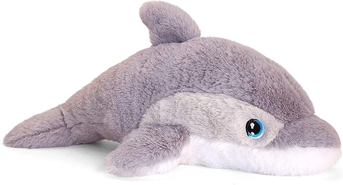 Deluxe Paws Eco-Friendly Dolphin Plush Made from 100% Recycled Materials