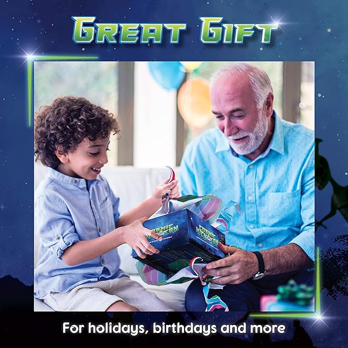 Starlux Games Cosmic Kick The Can: Outdoor Play with a Galactic Twist | Ages 5+, 4-12 Players| Glow in The Dark Toys for Kids 8-12 | Outside Games for Families | Light up Sports | Gifts for Boys