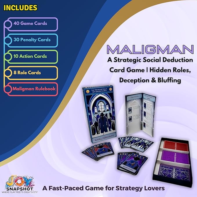 A Strategic Social Deduction Card Game | Hidden Roles, Deception & Bluffing | Kids and Adults Card Game | Exciting Party & Family Game for 4-8 Players, Ages 8+