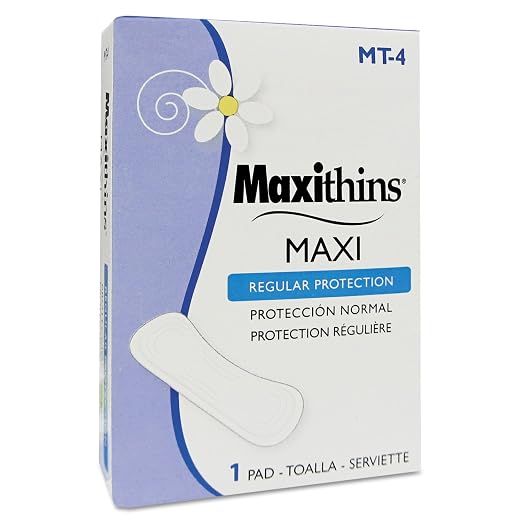 Hospeco HOS MT-4 #4 Maxithins Fold Pad Sanitary Napkin