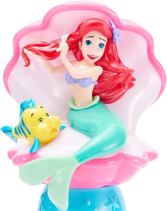 Disney Store Official The Little Mermaid Ariel & Flounder Light & Sound Bubble Wand - Interactive LED Toy, Perfect for Kids & Fans - Ideal for Outdoor Play & Parties, Durable and Safe