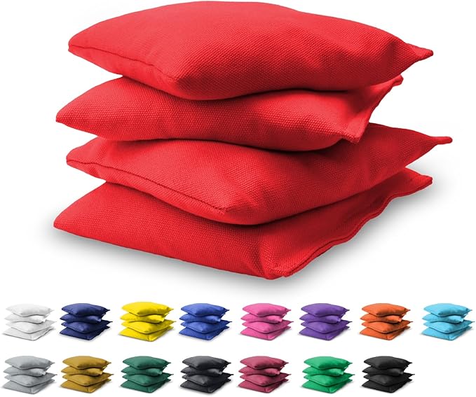 GoSports Cornhole Bean Bags Set of 4-16 Colors Available - Regulation All Weather, Mix and Match