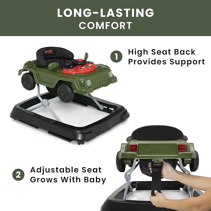 Jeep Wrangler Activity Walker by Delta Children, Green