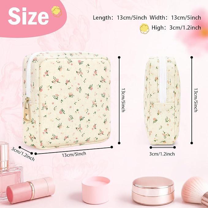Period Pouch Discreet Sanitary Napkin Storage Bag Pad Bags Black | Black, Portable, Menstrual Cup & Pad Holder, First Period Kit Storage, Feminine Bag for Women