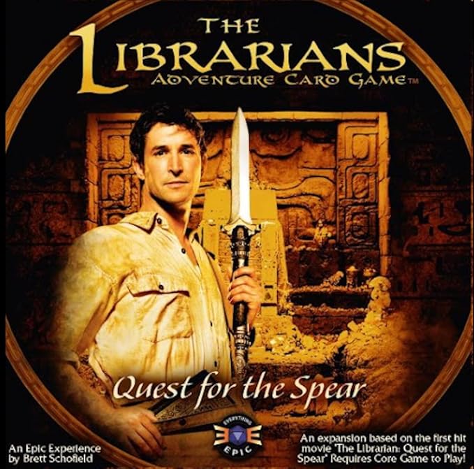 The Librarians Adventure Game | Co-op or Solo Board Game for 1-4 Players | Based on Hit TV Series & Movies | Strategy Game (Adventure Card Game and The Quest for The Spear (Expansion 1))