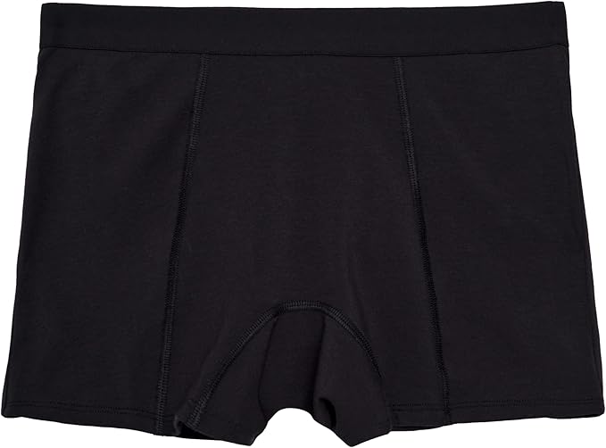 THINX Ultra-Soft Period Underwear, Overnight Boy-Shorts Leakproof, Holds Up to 12 Regular Tampons*, Period Underwear for Women, Reusable & Controls Odor, Black, 2X